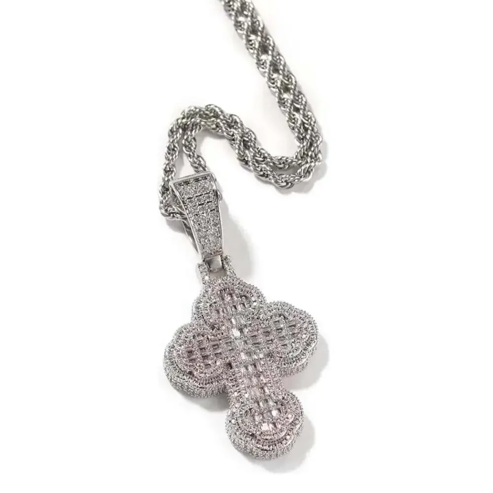 Silver Cross Pendant With Chain 6819